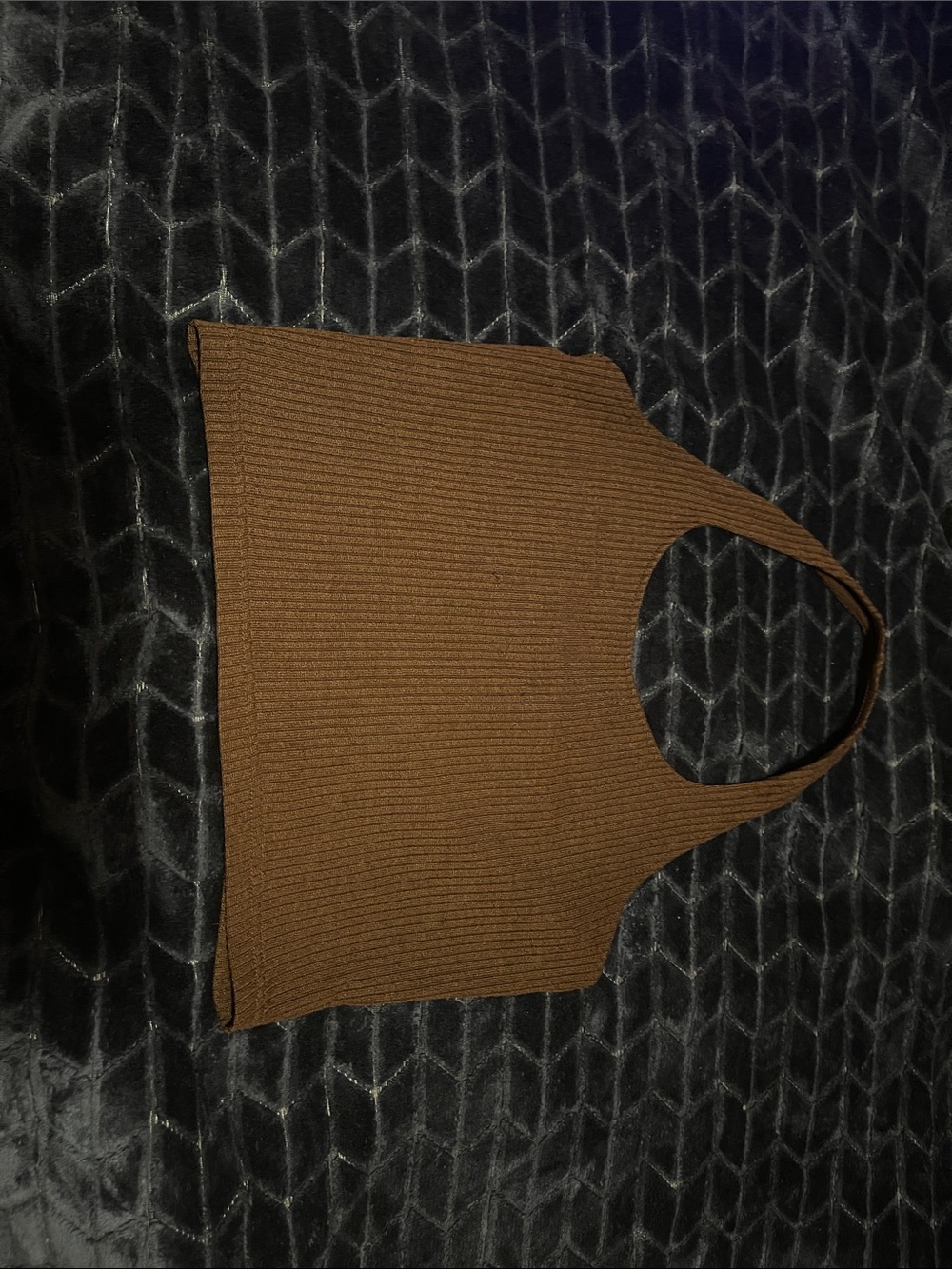Sleek Brown Halter Top- Minimal Top